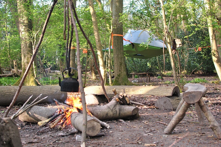 First night in a Tentsile Stingray tree tent in Bushcraft camp